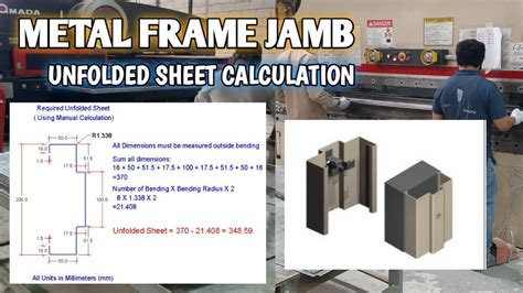 how to calculate unfolded length of sheet metal|sheet metal unfolding size calculator.